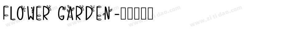 FLOWER GARDEN字体转换